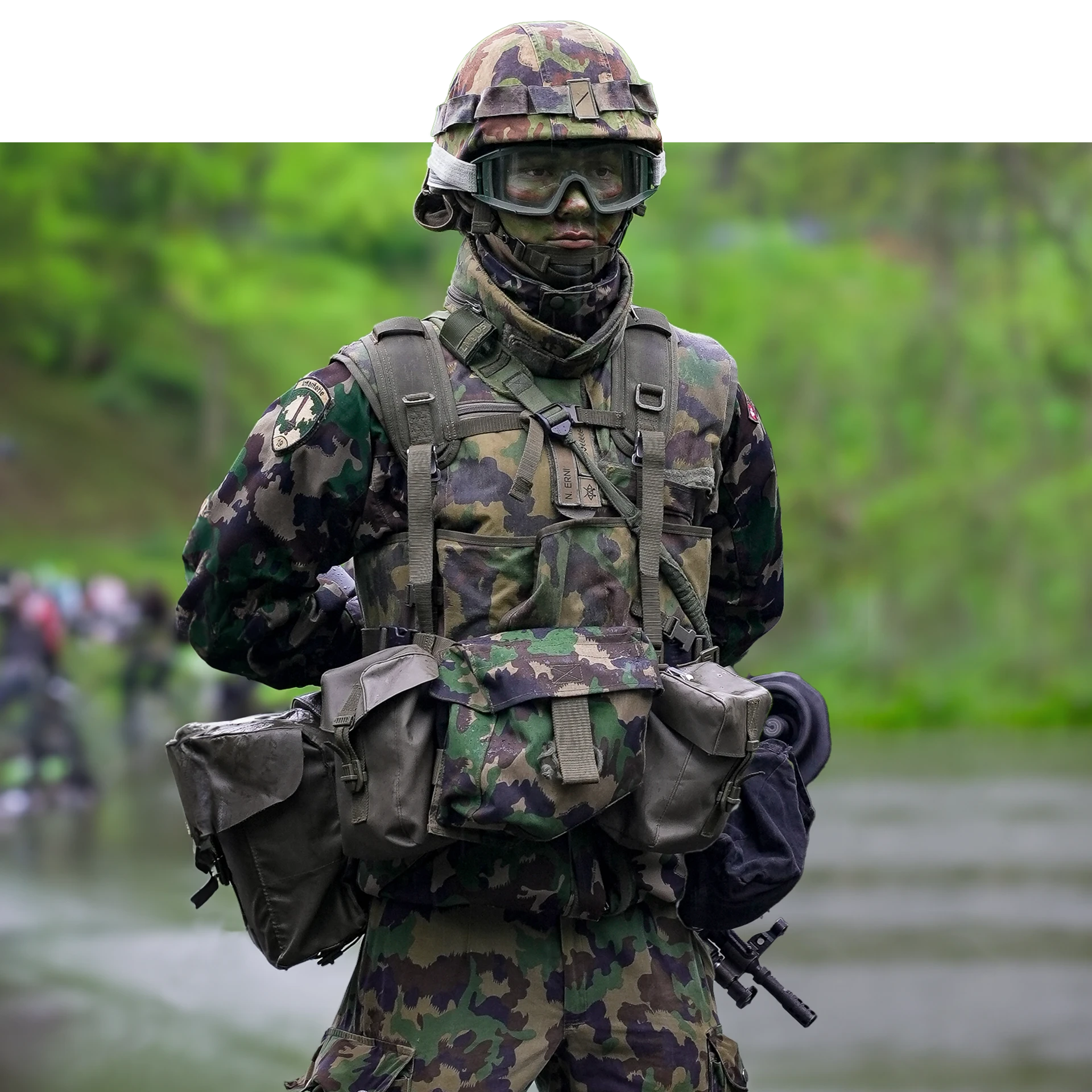 Zutrittskontrolle zu einem militärischem Areal