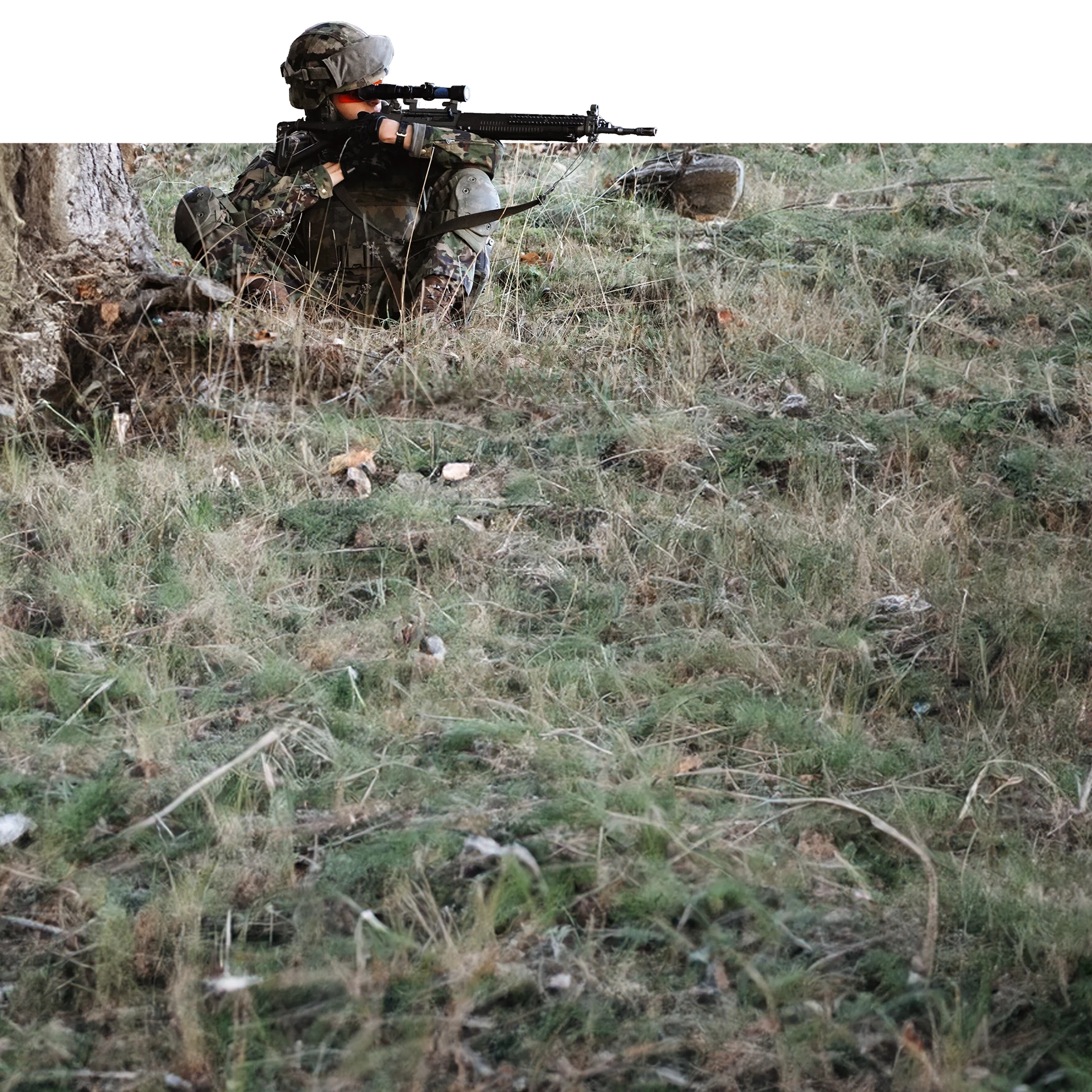 Infanterist im Häuserkampf mit Panzerabwehrwaffe